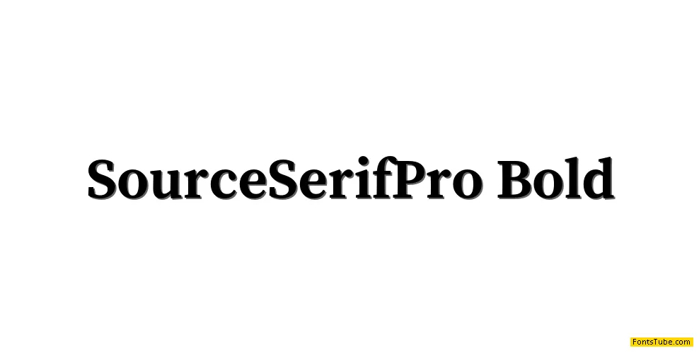 Source Serif Pro Font Family