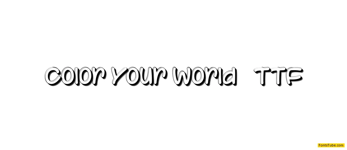 Color Your World Font