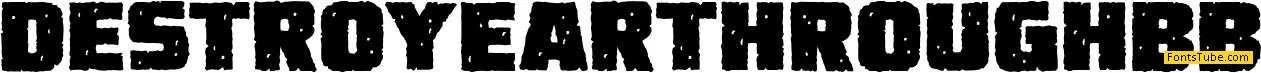 Destroy Earth Font Family