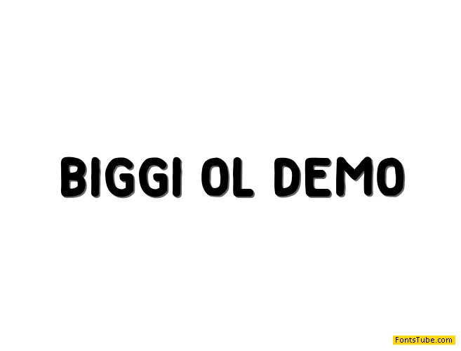 Biggi Ol demo Font