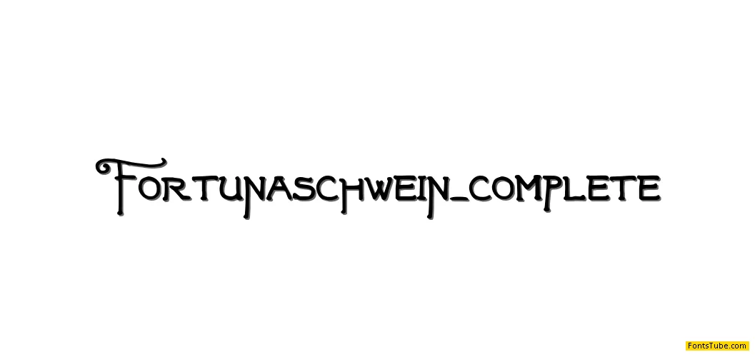 Fortunaschwein Font