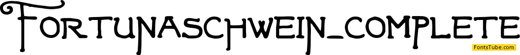 Fortunaschwein Font