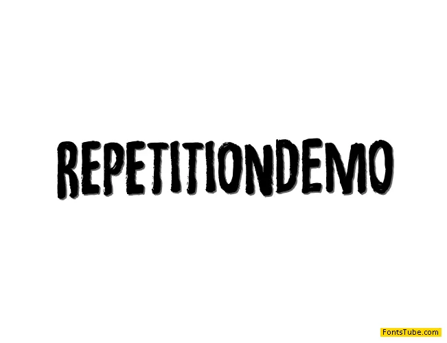Repetition DEMO Font