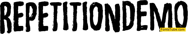 Repetition DEMO Font
