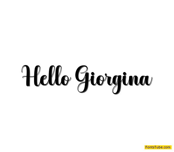 Hello Georgina Script
