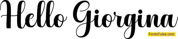 Hello Georgina Script
