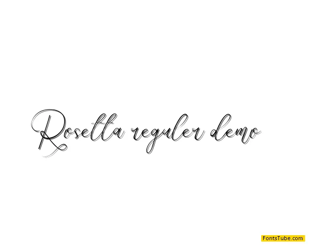 rosetta demo Font