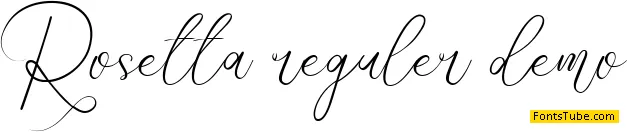 rosetta demo Font