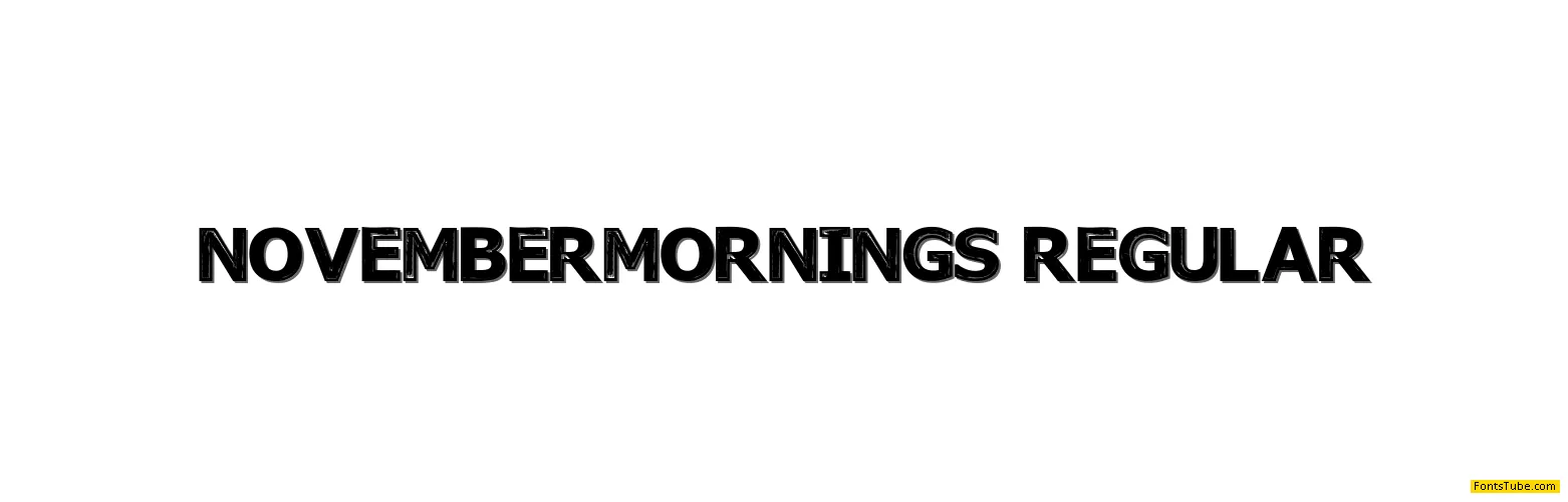 November Mornings Font