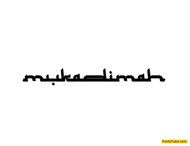 Mukadimah Font
