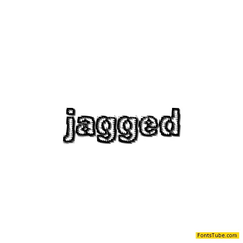 Jagged BRK Font