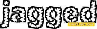 Jagged BRK Font