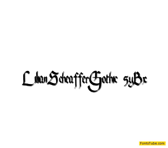 Lilian Scheaffer Gothic