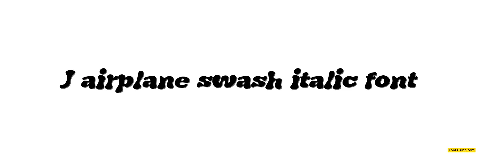 J. Airplane swash Font Family
