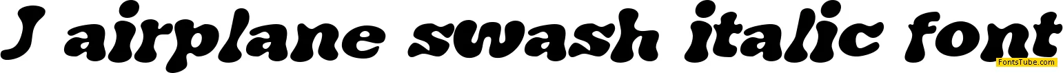 J. Airplane swash Font Family