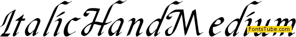 Italic Hand Font
