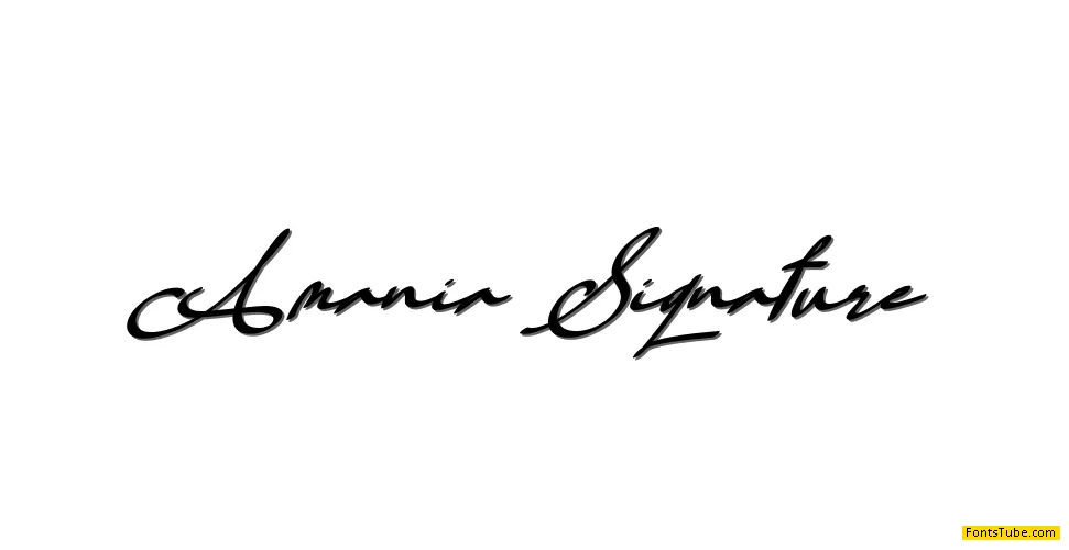 Amania Signature Font