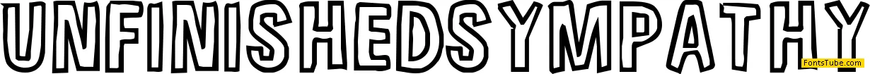 Unfinished Sympahthy Font