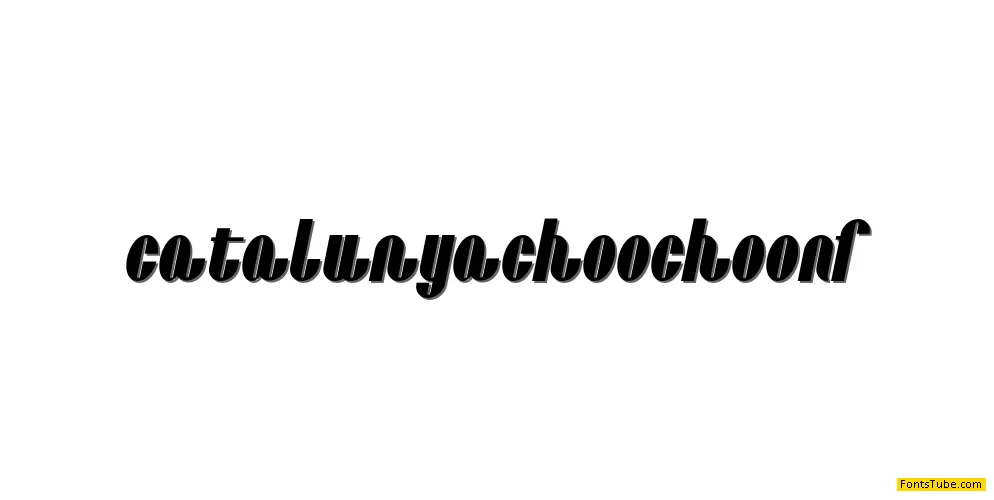 Catalunya Choo Choo NF Font