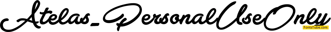 Atelas Personal Use Only Font