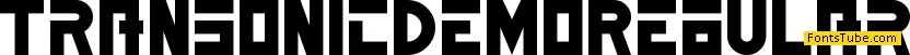 Transonic Demo Font