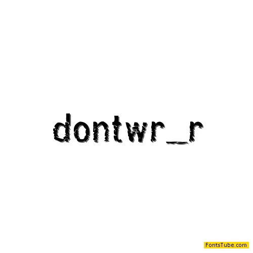 Dont Walk Run Font