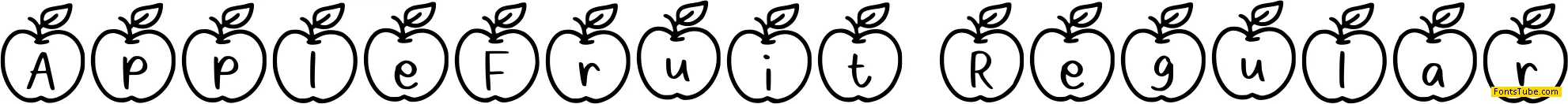 Apple Fruit Font