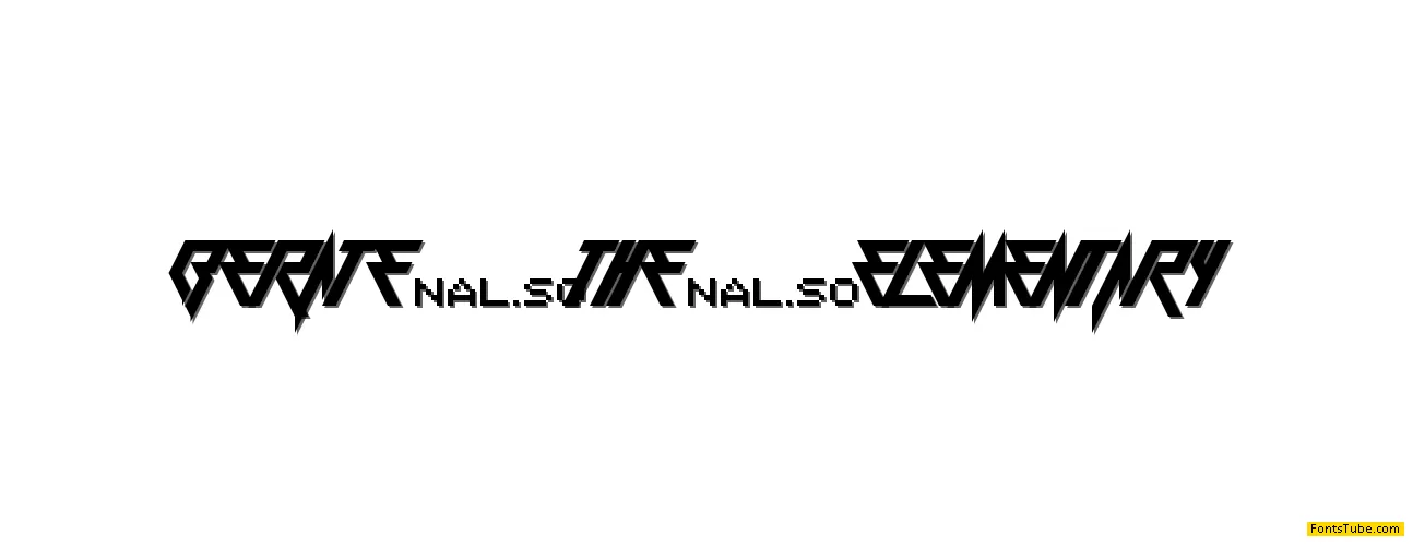 Berate The Elementary Font