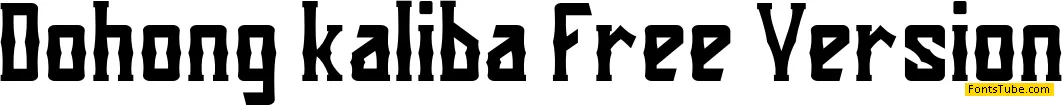 Dohong Kaliba Free Version Font