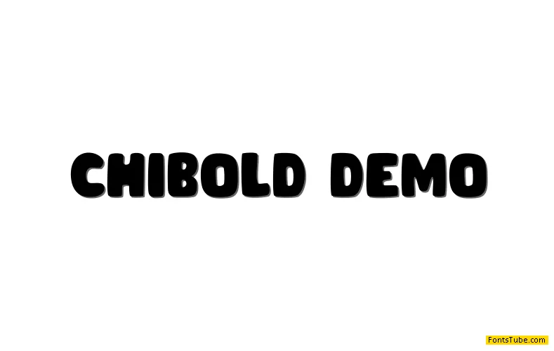 CHIBOLD demo Font