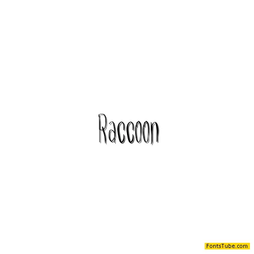 Raccoon Font