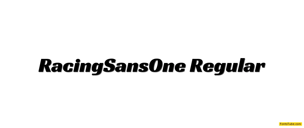 Racing Sans One Font