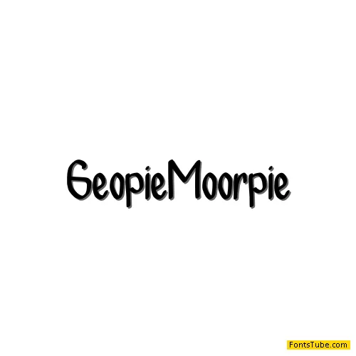 geopie moorpie Font