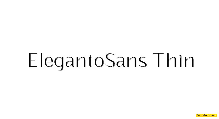 Eleganto Sans Font