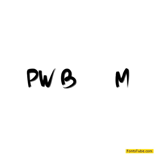 PW Brush Me Font