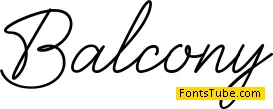 Balcony Signature Font