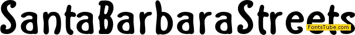 SantaBarbaraStreets Font