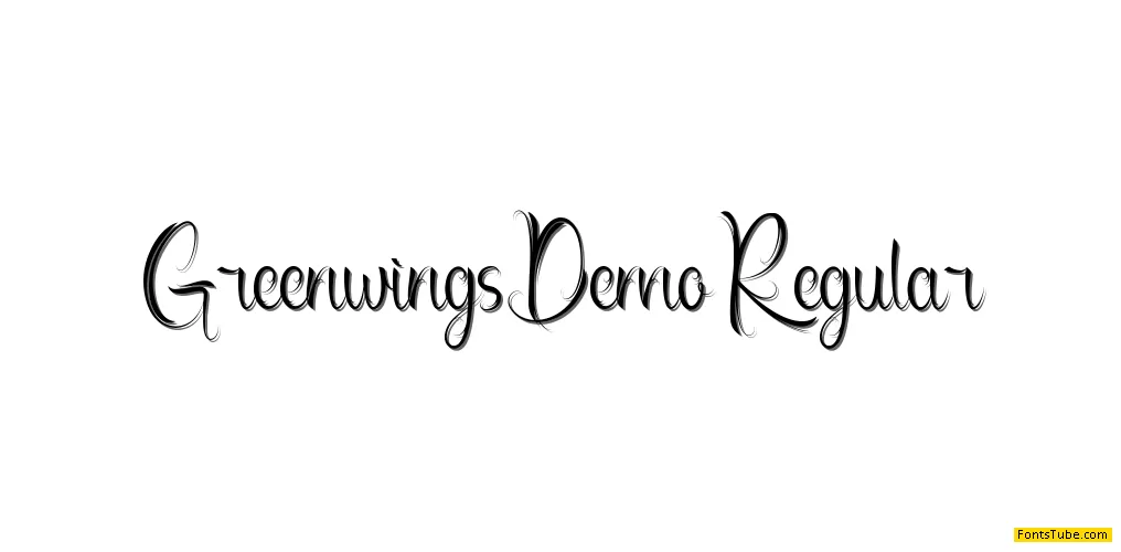 Greenwings Demo Font