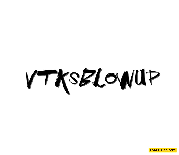 Vtks BlowUp Font