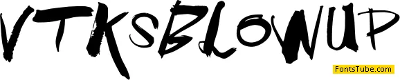 Vtks BlowUp Font
