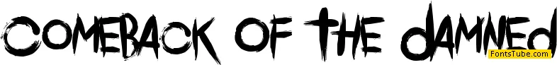 Comeback Of The Damned Font