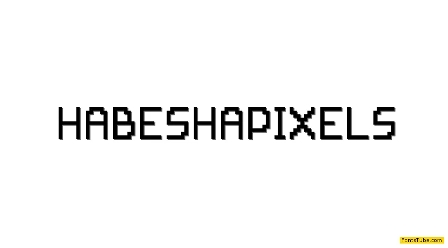 HABESHAPIXELS Font Family
