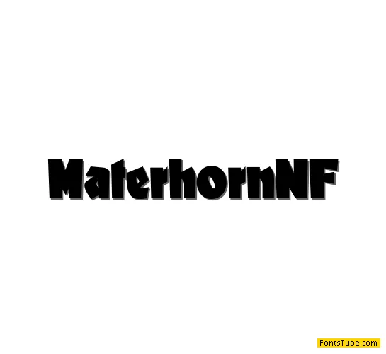 Materhorn NF Font