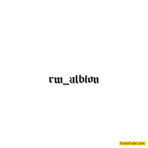 RM Albion Font