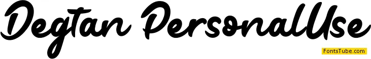 Degtan Font