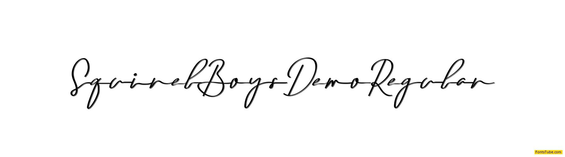 Squirel Boys Demo Font