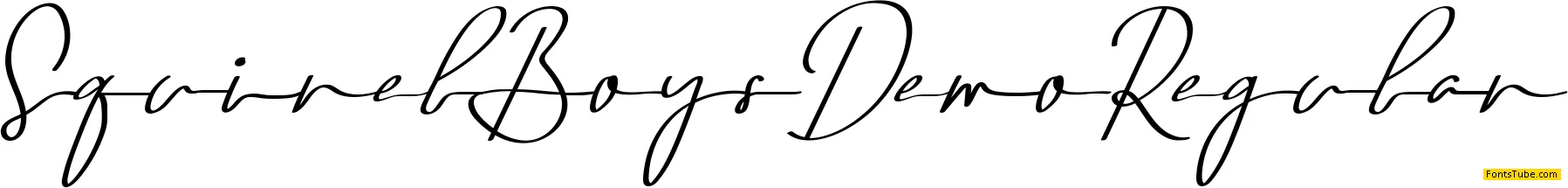 Squirel Boys Demo Font