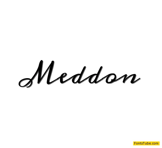 Meddon Font