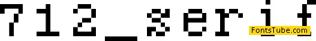 7:12 Serif Font
