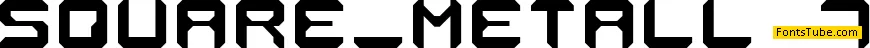 Square Metal-7 Font